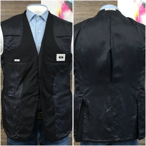 Joseph Abboud Mens Blazer Sport Coat Two Button Casual Jacket Size 44R Wool Suit - Picture 7 of 13